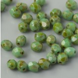 Zdjęcie - Fire Polish Turquoise Picasso (T53130) 4mm